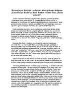 Eseja 'Recenzija par Astrīdas Lindgrēnes stāstu "Lennebergas Emīls" un Vara Braslas rež', 1.