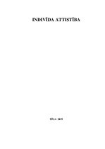 Eseja 'Indivīda attīstība', 1.