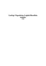 Eseja 'Ludvigs Vitgenšteins "Loģiski filosofisks traktāts"', 1.