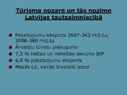 Prezentācija 'Ekonomiskās degradācijas ietekme uz Latvijas viesnīcu komercdarbību', 5.