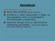 Prezentācija 'Ekonomiskās degradācijas ietekme uz Latvijas viesnīcu komercdarbību', 21.