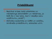 Prezentācija 'Ekonomiskās degradācijas ietekme uz Latvijas viesnīcu komercdarbību', 23.