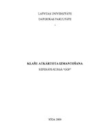 Paraugs 'Klašu atkārtota izmantošana', 1.