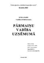 Referāts 'Pārmaiņu vadība', 1.