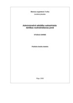 Referāts 'Administratīvā atbildība sabiedriskās kārtības nodrošināšanas jomā', 1.
