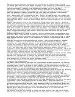 Eseja 'An Essay on the Psychological Theories of why Relationships End, or the Dissolut', 1.