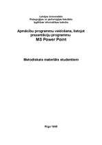 Referāts 'Poverpoint, MS Power Point', 10.