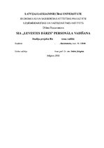 Referāts 'Firma X personāla vadīšana', 1.