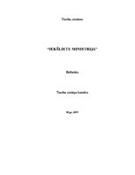 Referāts 'Iekšlietu ministrija', 1.