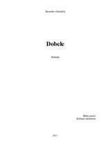Referāts 'Dobele', 1.