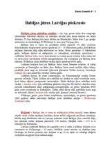 Konspekts 'Baltijas jūras Latvijas piekraste', 1.