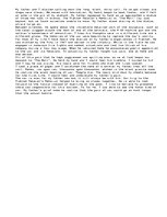 Eseja 'My Father and I. ', 1.