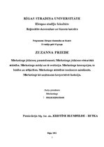 Konspekts 'Mārketinga jēdziens, pamatelementi', 1.