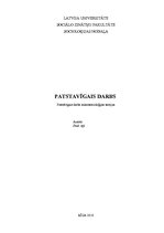 Referāts 'Mikrosocioloģijas teorijas', 1.