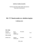 Diplomdarbs 'SIA "X" finanšu analīze un attīstības iespējas', 1.