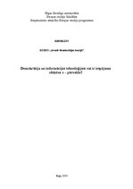 Referāts 'Demokrātija un informācijas tehnoloģijas: vai ir iespējama efektīva e-pārvalde', 1.
