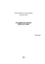 Prakses atskaite 'Kvalifikācijas prakse personālvadībā', 1.
