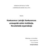 Konspekts 'Konkurence Latvijā', 1.