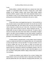 Eseja 'Sociālās problēmas latviešu autoru darbos', 1.