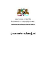 Konspekts 'Izjaucamie savienojumi', 1.