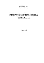 Referāts 'Pievienotās vērtības nodokļa deklarācija', 1.