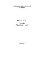 Eseja 'Kā attīstās bērns', 1.