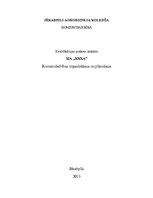 Prakses atskaite 'Uzņēmuma SIA "X" darbības organizēšana un plānošana', 1.