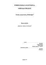 Referāts 'Raksturs, tā veidošanās', 1.