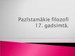 Prezentācija 'Filosofi 17.gadsimtā', 1.