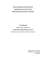 Eseja 'Elektronisko mediju kultūrrealitāte. Tīklojuma sabiedrība', 1.