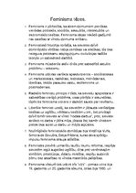 Konspekts 'Feminisma tēzes', 1.