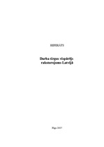 Referāts 'Darba tirgus vispārējs raksturojums Latvijā', 1.