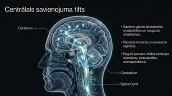 Prezentācija 'Smadzeņu stumbrs un nervu sistēmas organizācija', 2.
