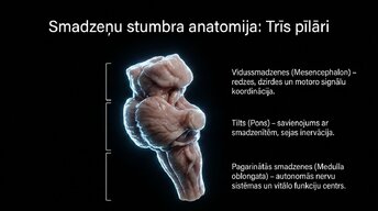 Prezentācija 'Smadzeņu stumbrs un nervu sistēmas organizācija', 3.