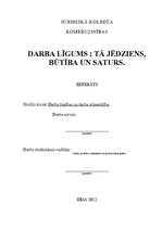 Referāts 'Darba līgums', 1.