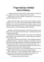 Konspekts 'Organizācijas iekšējā komunikācija', 1.