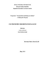 Referāts 'Cilvēktiesību ierobežojumi mūsdienās', 1.