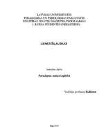 Referāts 'Paradigmu maiņa izglītībā', 1.