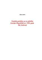 Referāts 'Nodokļu politika un tās attīstība Latvijas Republikā no 1990.gada līdz šodienai', 1.
