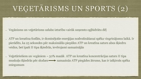 Prezentācija 'Veģetāra diēta un spēka treniņi', 8.