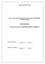 Diplomdarbs 'Sporta preču vairumtirdzniecības uzņēmuma "Aqua Pro" vadīšanas analīze', 1.