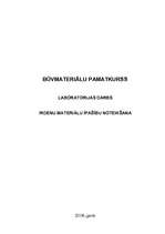 Konspekts 'Irdenu materiālu īpašību noteikšana', 1.