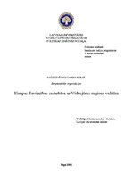 Referāts 'Eiropas Savienības sadarbība ar Vidusjūras reģiona valstīm', 1.