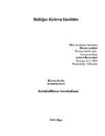 Referāts 'Krimināllietas ierosināšana', 1.