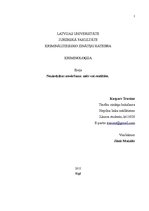 Referāts 'Noziedzības novēršana: mīts vai realitāte', 1.