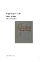 Referāts 'I.Ziedoņa dzejoļu krājuma "Sirds dinamīts" analīze', 1.