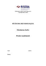 Prakses atskaite 'Eksāmena darbs - prakse uzņēmumā', 1.