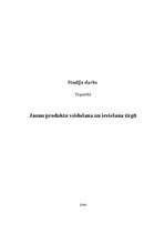 Referāts 'Jaunu produktu veidošana un ieviešana tirgū', 1.