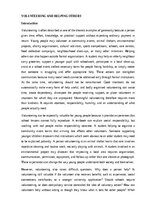 Eseja 'Volunteering and helping others', 1.