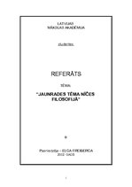 Referāts 'Fridrihs Nīče "Tā runāja Zaratustra"', 1.